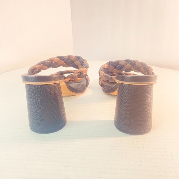 Beautiful Dolce Vita Braided Strap Sandals in Brown, Made in China, Size 10 - Picture 6 of 15